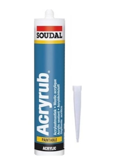 Soudal Acryrub Silikonize 500 G Mastik Beyaz