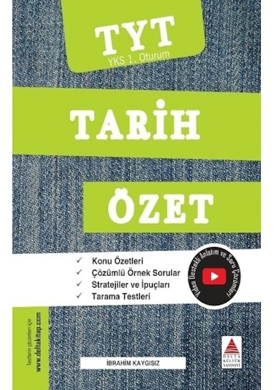 YKS 1.Oturum Tarih Özet TYT  -  İbrahim Kaygısız  -  Delta Kültür