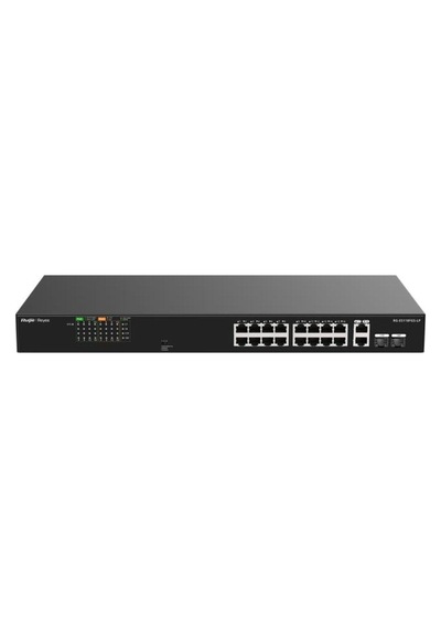 Reyee Rg-es118fgs-lp 16 Port 10/100 + 2x1gb Rj45/sfp Uplınk Combo 120w Poe Rackmount Swıtch