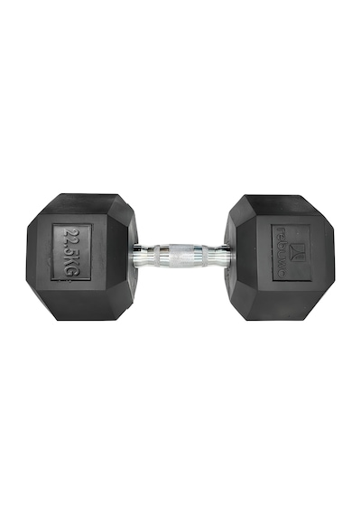 Rebuwo 22.5 KG 1 Adet Hex Dambıl Kauçuk Altıgen Dambıl Hex Dumbbell
