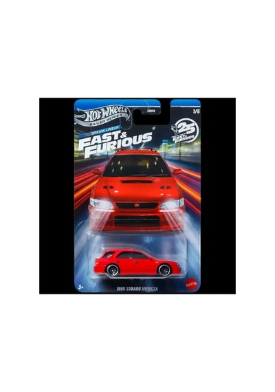 Fast And Furious 1999 Subaru Impreza Silver Series Diecast Araba Çok Renkli
