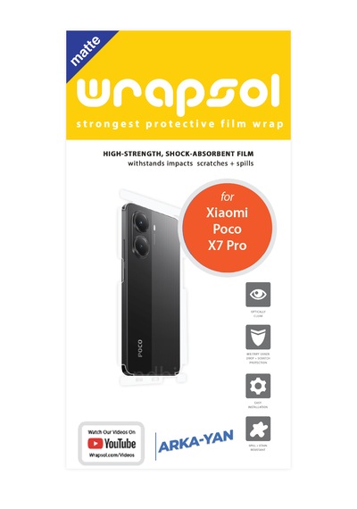 Xiaomi Poco X7 Pro Mat Arka Ve Yan Koruyucu Kaplama Poliüretan ..