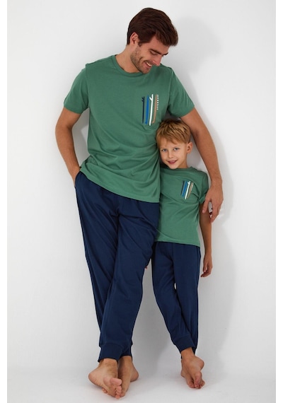 Roly Poly 3019 Afterwave Erkek Çocuk Kısa Kol Pijama Takım 001