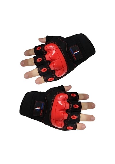 Sıngle Sword Yarım Parmak İç Ve Dış Koruma Destekli Motorcu&bisiklet Eldiveni - 644767727 Diğer