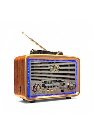 Rt-681 Nostalji Led Detay Radyo,ahşap Görünüm Nostaljik Radyo