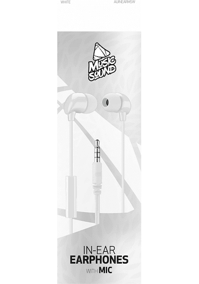 Cellularline Music Sound In-ear Kulak Içi Kablolu Kulaklık Beyaz -