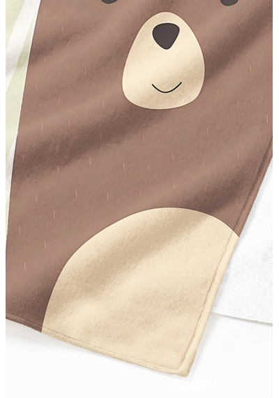Ayıcık Çizgili Çocuk Plaj Havlusu-sevimli Minimalist Yeşil Kahverengi Hızlı Kuruyan Mikrofiber Havlu Pastel Kıyısı Ayıcık Çizgili Çocuk Plaj Havlusu-sevimli Minimalist Yeşil Kahverengi Hızlı Kuruyan Mikrofiber Havlu Pastel Kıyısı
