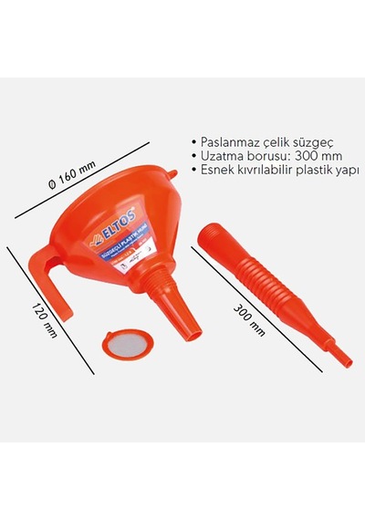 Süzgeçli Plastik Huni Esh 160