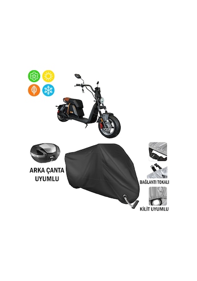Musatti Sport 701 Motosiklet Brandası Arka Çanta Bağlantı,kilit Uyumlu Siyah