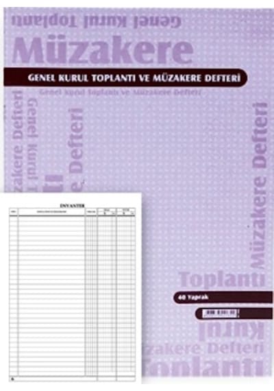 Özkan Armat Genel Kurul Toplantı Ve Müzakere Def. 40 Yp 6 Adet