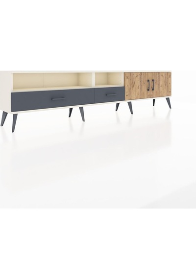 Arges Tv Ünitesi 3 Raflı 2 Çekmeceli 2 Kapaklı 220x30x51 Aytaşı-çam/antrasit Atlas Çam/antrasıt - Aytası Arges Tv Ünitesi 3 Raflı 2 Çekmeceli 2 Kapaklı 220x30x51 Aytaşı-çam/antrasit Atlas Çam/antrasıt - Aytası