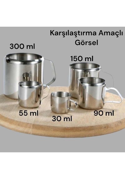 Çelik Sütlük 55 Ml Gri