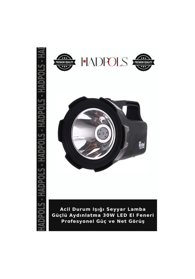 Acil Durum Işığı Seyyar Lamba Güçlü Aydınlatma 30w Led El Feneri Profesyonel Güç Ve Net Görüş Belirtilmemiş