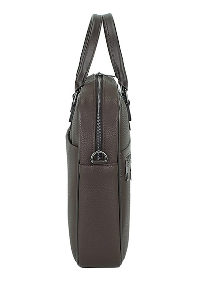 Case Club Unisex Evrak Çantası 15,6'' Laptop Bölmeli Omuz Askılı-Kahverengi