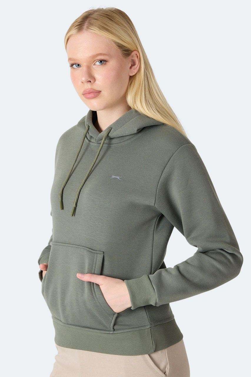 Slazenger Mısty I Kadın Haki Sweatshirt Haki