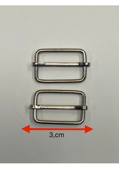 Karantuhafiye Çanta Sürgüsü / Ayar Tokası / 2 Li Set / 3 Cm Antrasit 3 Cm Gümüş 3 Cm Gümüş Çok Renkli