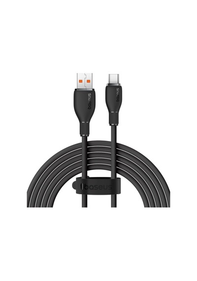Baseus Pudding Usb To Type-c 100w Pd 2.0 Hızlı Şarj Kablosu 1.2 M Siyah