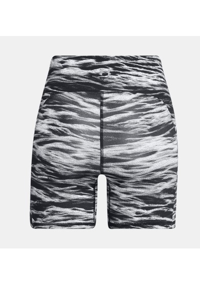 Under Armour - Kadın Ua Project Rock Lets Go Btb Middy Baskılı Kısa Tayt 1388091-001 Black Vivid Magenta