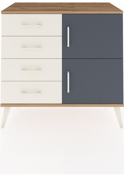 Hyperion Şifonyer Tek Raflı 4 Çekmeceli 2 Kapaklı 88x44x80 Çam-antrasit/aytaşı Antrasit/aytaşı Hyperion Şifonyer Tek Raflı 4 Çekmeceli 2 Kapaklı 88x44x80 Çam-antrasit/aytaşı Antrasit/aytaşı