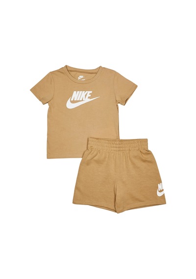 Nike Nıke Club Unısex Çocuk Şort T-shırt Takım 66l596-x3e Bej
