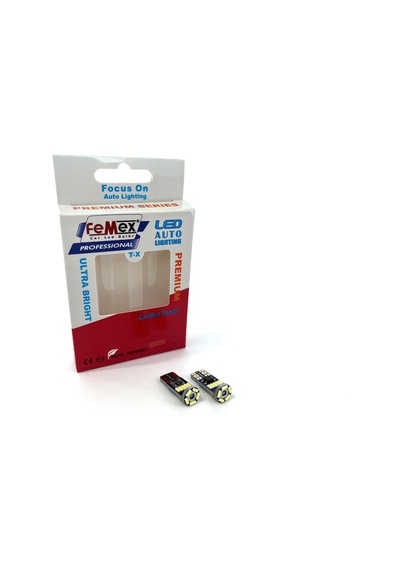 Femex Premium Beyaz T10 15smd 4014chipset Yassı Led Ampul Aktif Canbus