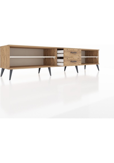 Hyperion Tv Ünitesi 2 Raflı 2 Çekmeceli 220x44x51 Çam-aytaşı/çam Aytası/atlas Çam - Atlas Çam Hyperion Tv Ünitesi 2 Raflı 2 Çekmeceli 220x44x51 Çam-aytaşı/çam Aytası/atlas Çam - Atlas Çam