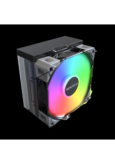 Montech Nx400 Argb - Cpu Soğutucu, Tek Kule, 4 Gelişmiş Isı Borusu, 52 Kanatlı Isı Emici, E28, 120 M 73143123