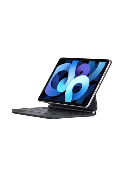 İpad Uyumlu Pro 11 2022 Kılıf X7 Magic Manyetik Klavyeli Tablet Kılıfı - Siyah