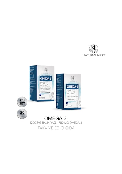 Naturalnest Omega 3 Balık Yağı 1200 Mg 60 Kapsül 2 Kutu
