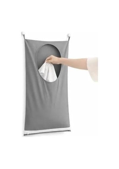 Kapı Arkası Kirli Çamaşır Torbası 75x50 Cm Duvara Asılabilir Oyuncak Ve Çamaşır Düzenleyici, Fermuarlı Alt Boşaltma