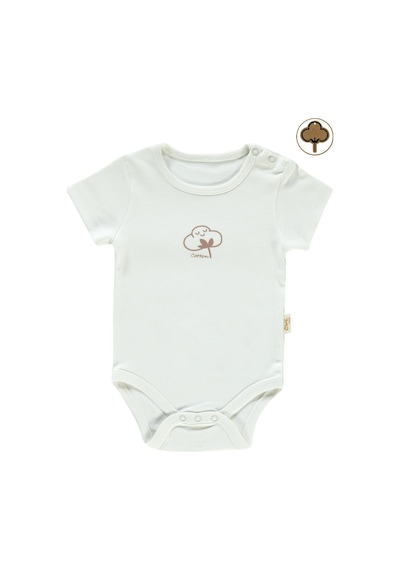 Civil Baby Bebek Organik Çıtçıtlı Badi 0-18 Ay Ekru 14330R022SS1 Ekru