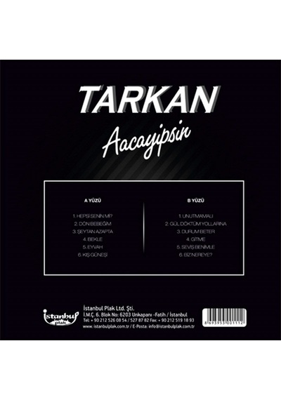 Tarkan Aacayipsin Lp Plak