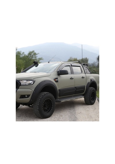 Ford Ranger T6 T7 T8 2012-2022 Kapı Kaplama Seti Yan Kapı Koruma Mat Siyah
