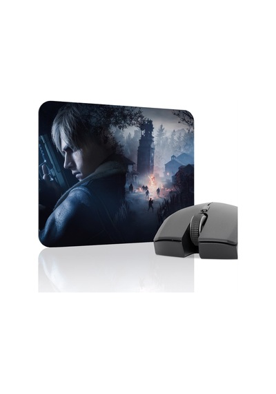 Resident Evil Kaymaz Dikişli Kauçuk Oyuncu Mousepad V1 - 22x18 Gaming Mouse Pad Fare Altlığı
