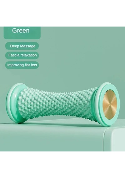 Ayak Masajı Masaj Silindiri Yoga Masaj Topu Plantar Fasya Rulo Kas Gevşeme Green Green Çok Renkli
