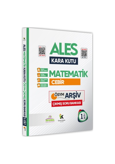 Ales Matematiğin Kara Kutusu 1.cilt Konu Özetli Dijital Çözümlü ÖSYM Çıkmış Soru Havuzu Bankası