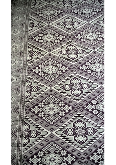 6 Metrekare 1. Kalite, Parlak, Çok Amaçlı Halı Örtüsü, Pike Mürdüm