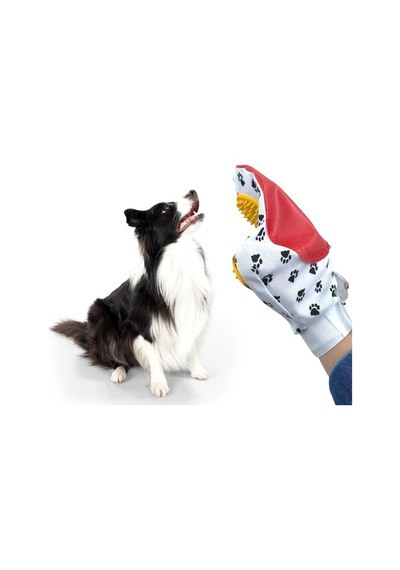 Kedi Köpek Yıkama Tüy Açıcı Düğüm Çözücü Plastik Tımar Masaj Eldiveni El Fırçası Bx40