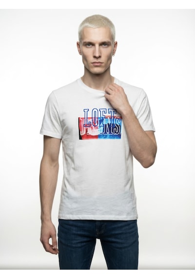 LOFT Regular Fit Erkek Tshirt K.kol Lf2041277 Q1.v1 Beyaz