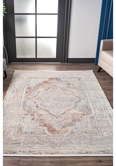 Kreasyon Halı Modern Md003 Bej Makine Halısı