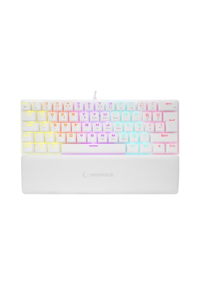 Rampage ALLY K11 12 Işık Modlu Red Switch Mekanik Bilek Destekli Rainbow Antighosting Oyuncu Klavye