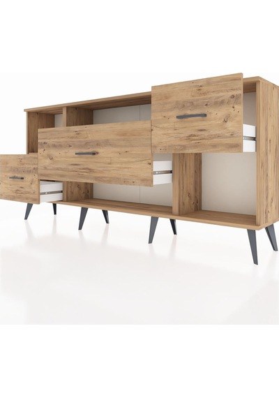 Arges Konsol 2 Raflı 3 Çekmeceli 176x30x83 Çam-çam/çam Çam/çam Arges Konsol 2 Raflı 3 Çekmeceli 176x30x83 Çam-çam/çam Çam/çam
