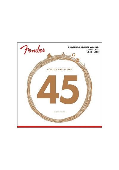 Fender 0738060400 8060 Phosphor Bronze Akustik Bas Gitar Teli 45-100 Long Scale Fosfor Bronz Sıcak Ve Zengin Akustik Bas Karakteri