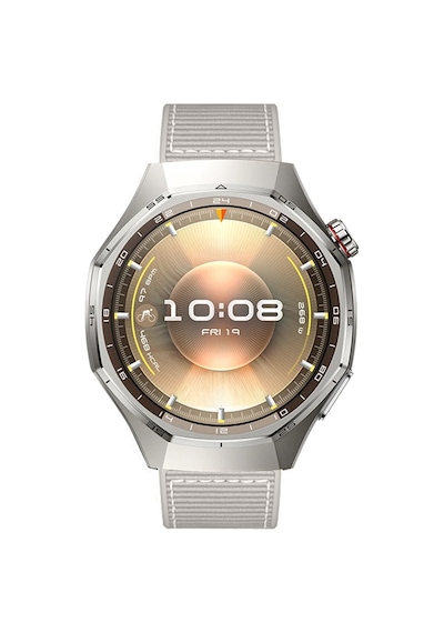 Sneezy Huawei Watch Gt6 Pro 46mm İle Uyumlu Metal Tokalı Dikiş Desenli Dokuma Silikon Kordon