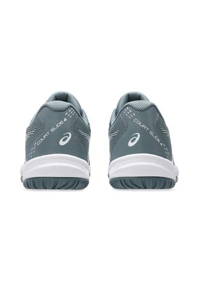 Asics Court Slide 4 Erkek Gri Tenis Ayakkabısı Mavi