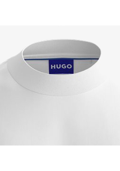 Hugo Boss Logo Patch Erkek Beyaz T-shirt 50509991 Beyaz