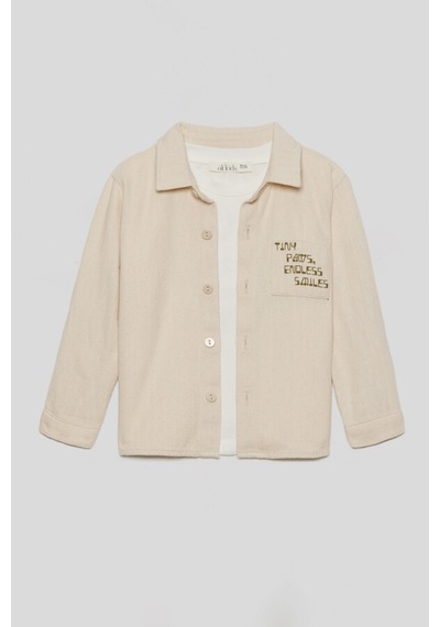 Xo Kids Erkek Çocuk Gömlek 1-4 Yaş 48605 Vizon