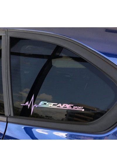 Modifiye Escape Yan Cam Sticker Oto Kapı 20 Cm X 7 Cm Renkli