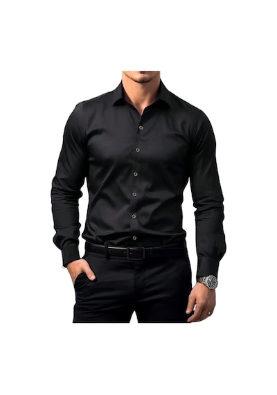 Erkek Silim Fit Uzun Kol Gömlek Bgl-st03143 001
