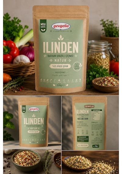 Ilınden Natur Balkan Sebzeli Çeşnisi 200 Gr Msg İçermez